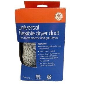 10/$25🦋 GE 8ft Universal Flexible Dryer Duct